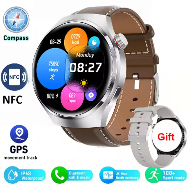 2025 Новые NFC Bluetooth Call Смарт-часы для мужчин для Xiaomi Redmi Not 1,3-дюймовые деловые часы ЭКГ + PPG Smartwatch Man GPS Sports Track