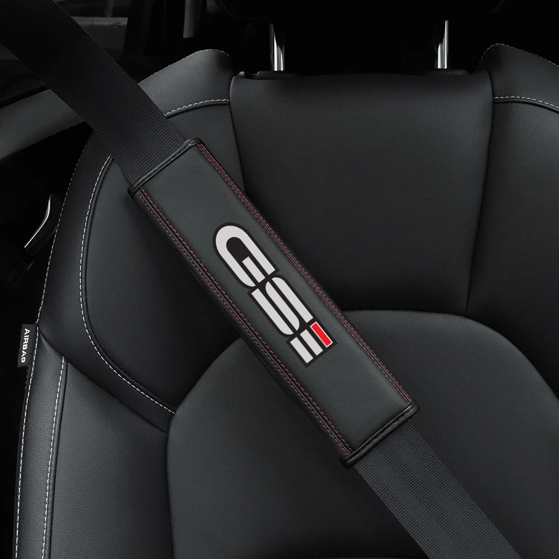 Для OPEL opc opcline CORSA gsi ASTRA sxi VECTRA gtc, 1 шт., Воловья кожа, Автомобильный интерьер, защитный чехол для ремня безопасности, автомобильный аксессуар