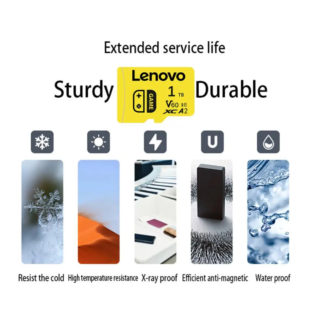 Фото Lenovo 2 ТБ Ultra карта памяти класса 10 V60 Micro TF SD карта 1 ТБ 512 ГБ 128 ГБ SD карта памяти оригинальная TF флеш-карта бесплатная доставка №5