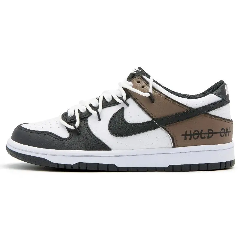 [На заказ Philadelphia Latte]Nike Dunk Low, противоскользящие, износостойкие, низкие кроссовки для скейтборда GS, черный, коричневый