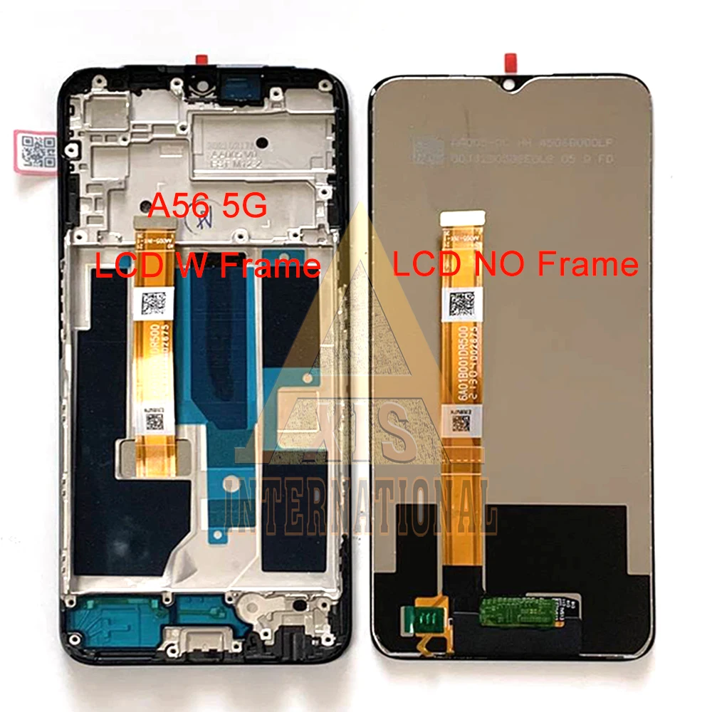 6,5 ''оригинальный для Oppo A55 5G PEMM00 ЖК-дисплей Сенсорная панель дигитайзер для Oppo A56 5G LCD PFVM10 рамка дисплей