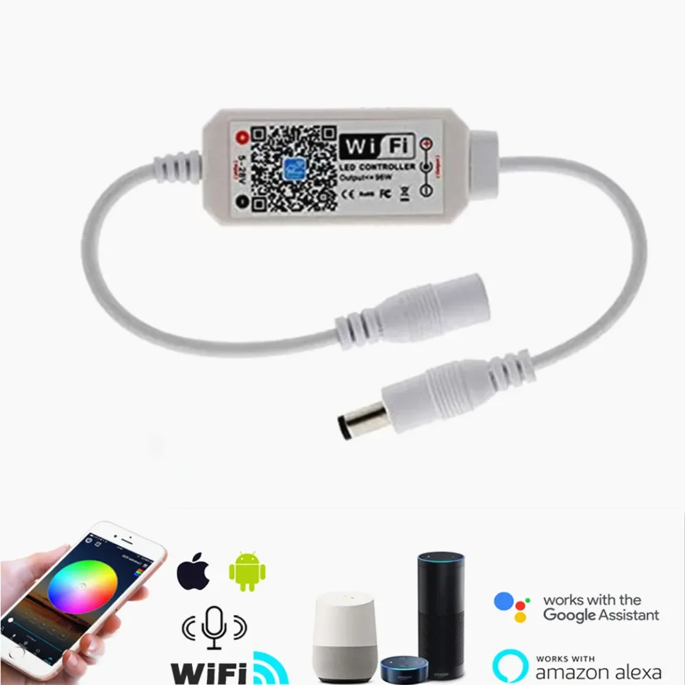 Фото Magic Home DC5-28V беспроводной мини-контроллер с регулируемой яркостью Wi-Fi одноцветные светодиодные контроллеры для 2835 5050 5630 5730 светодиодные ленты №2