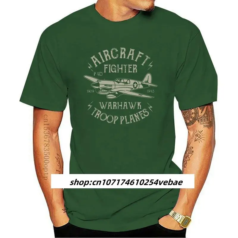 BNWT Kaus Atasan PILOT Pesawat Tempur Pesawat Tempur WARHAWK Angkatan Darat Dewasa S-XXL Kaus Ukuran Plus Sir