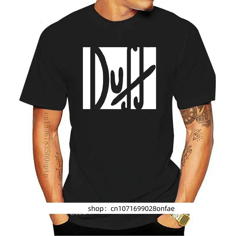 Фото Мужская одежда 100% футболка модная мужская футболка 100% Duff Beer The №1