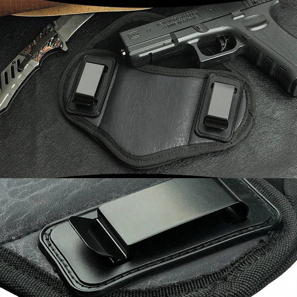 Фото Скрытая тактическая охотничья кобура, чехол для пистолета Glock 17 19 23 32 Sig Sauer Beretta Kahr Bersa, кобура для грома №3