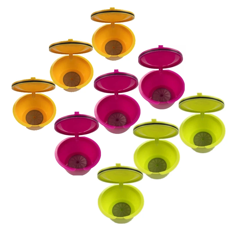 Многоразовые кофейные капсулы для Dolce Gusto, 3 шт. в упаковке, заполняемые пластиковые капсулы могут использоваться 150 раз, совместимы с Dolce Gusto