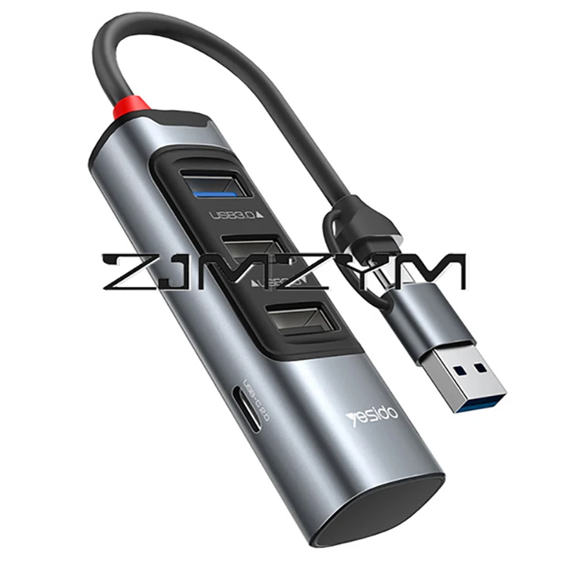 Док-станция многофункциональная, 3,0, Разветвитель USB 3,0 6 в 1, разветвитель с несколькими портами типа C, концентратор док-станции Usb