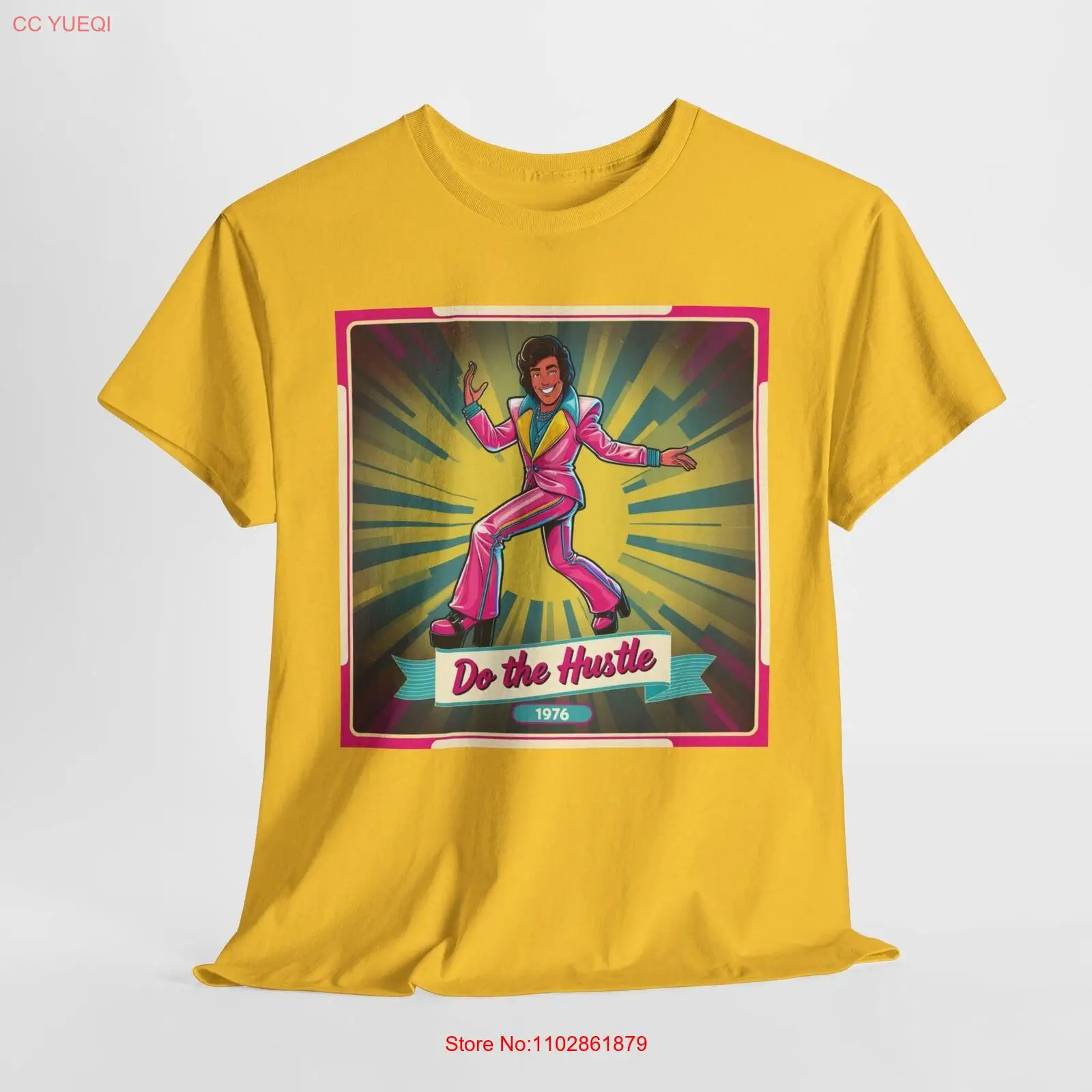 Футболка унисекс из плотного хлопка Do the Hustle, новая