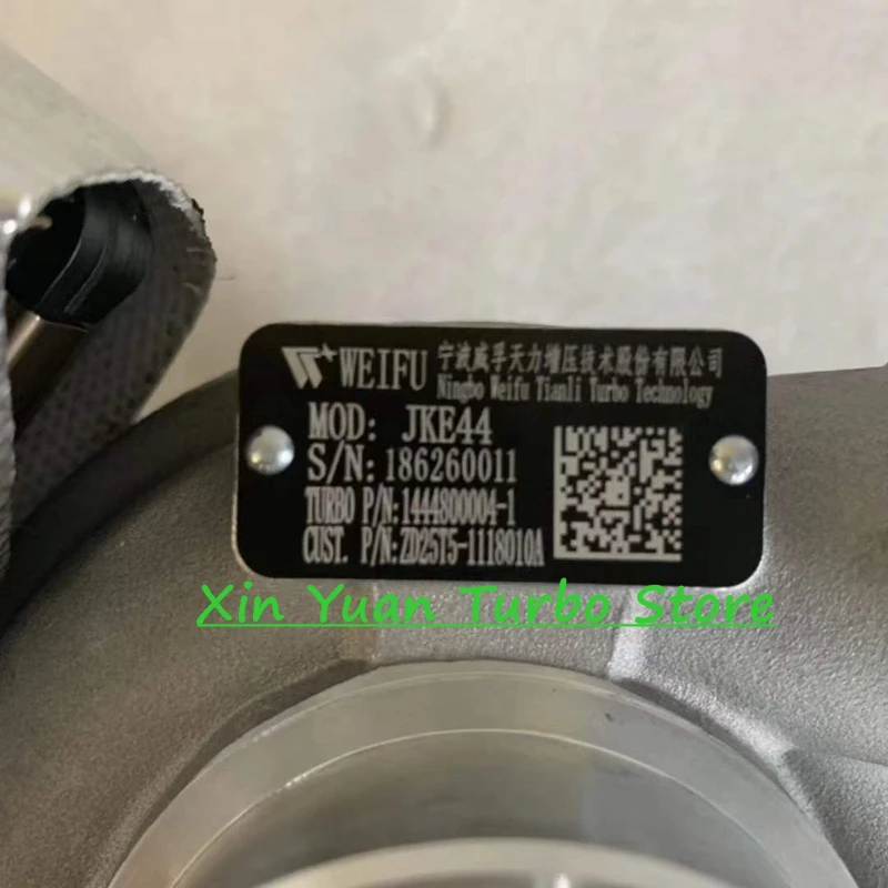 Новый турбокомпрессор JKE44 Turbo для пикапа 2,5 T двигатель ZD25T5 ZD25T5-1118010A 1444800004 1444800004-1-LS 14448000041LS WeiFu