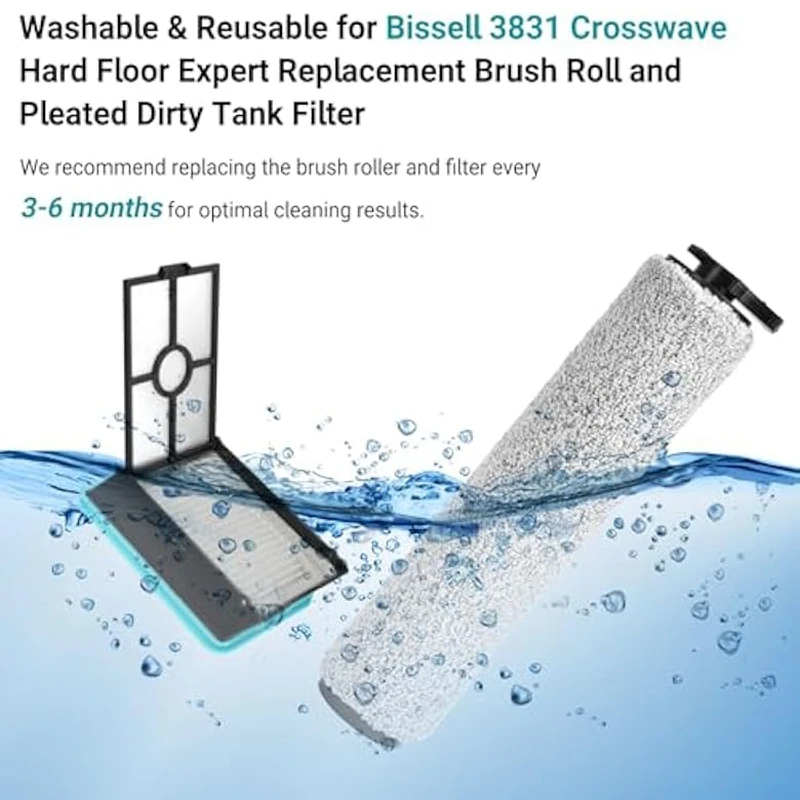 Фото Совместимость с Bissell CrossWaves HF2 3845N 3831, экономичные запасные части для пылесоса, детали фильтра с роликовой щеткой №3