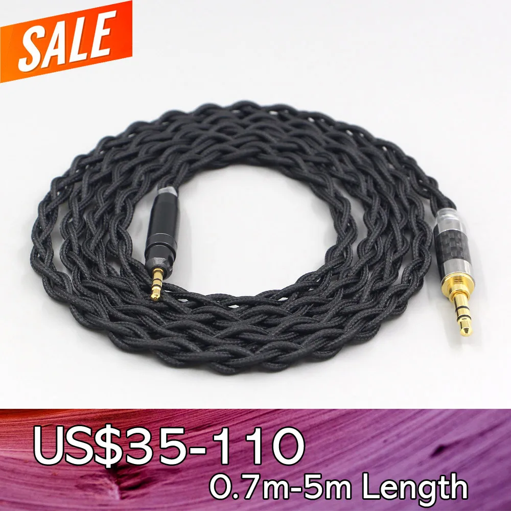 Внутрь наушников LN007458 из чистого 99% серебра нейлоновый кабель для Ultrasone Performance 820 880 цифровые студийные наушники DXP PRO