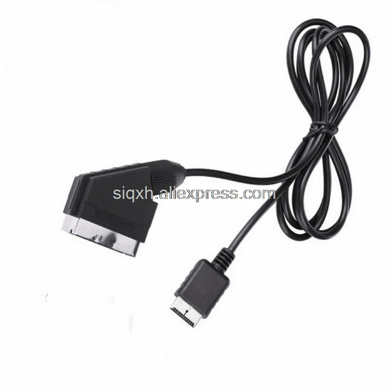 Фото 10 шт./лот 1,8 м 180 см RGB Scart кабель для Sony Playstation PS1 PS2 PS3 TV AV запасной провод для подключения игрового шнура №4
