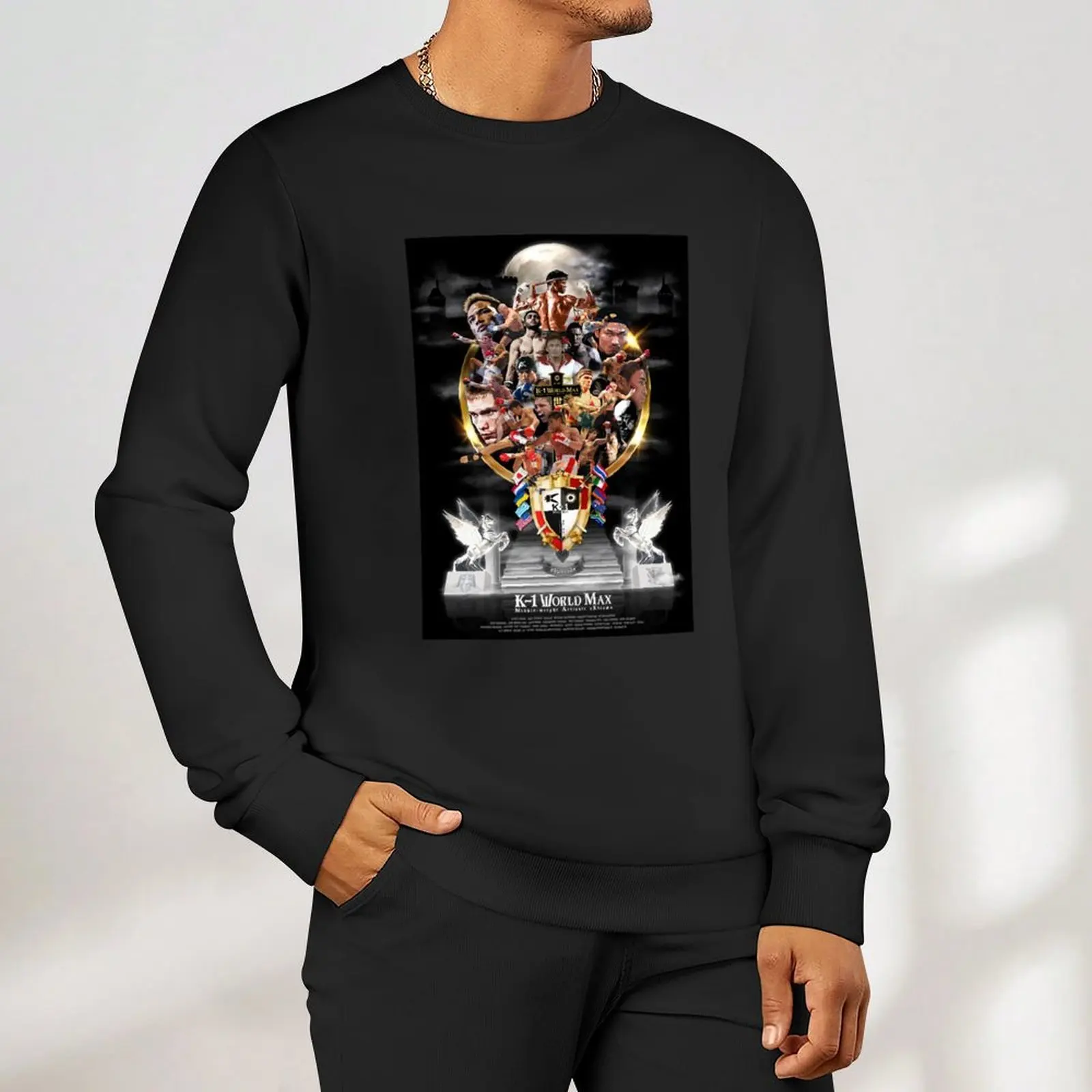 Оригинальный K-1 WORLD MAX POSTER от shunsukevisuals, пуловер, спортивный костюм, мужская толстовка в японском стиле, комплект мужской свитшот (art.: 3920d20e037cb) - 3920d20e037cb