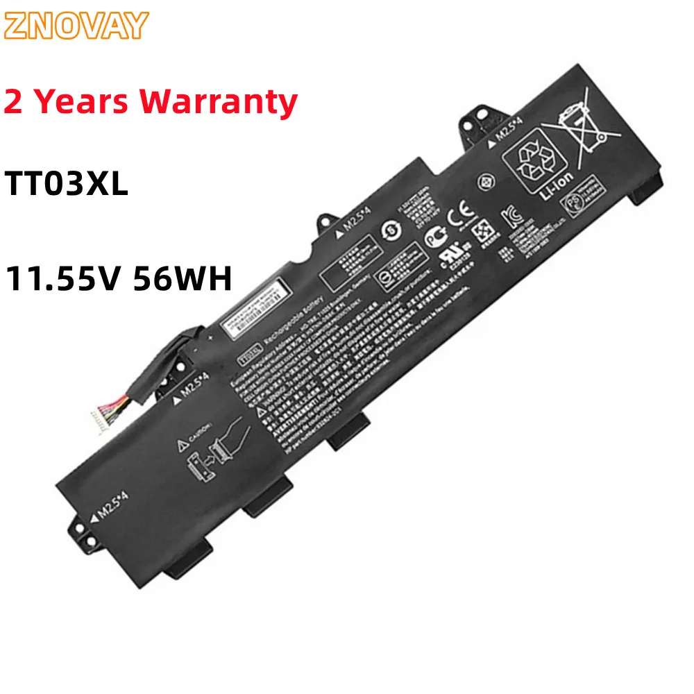 ZNOVAY TT03XL 11,55 В 56 Втч Аккумулятор для ноутбука HP EliteBook 850 G5 G6 ZBook 15U HSTNN-UB7T HSTNN-LB8H DB8K 932824-2C1 933322-855