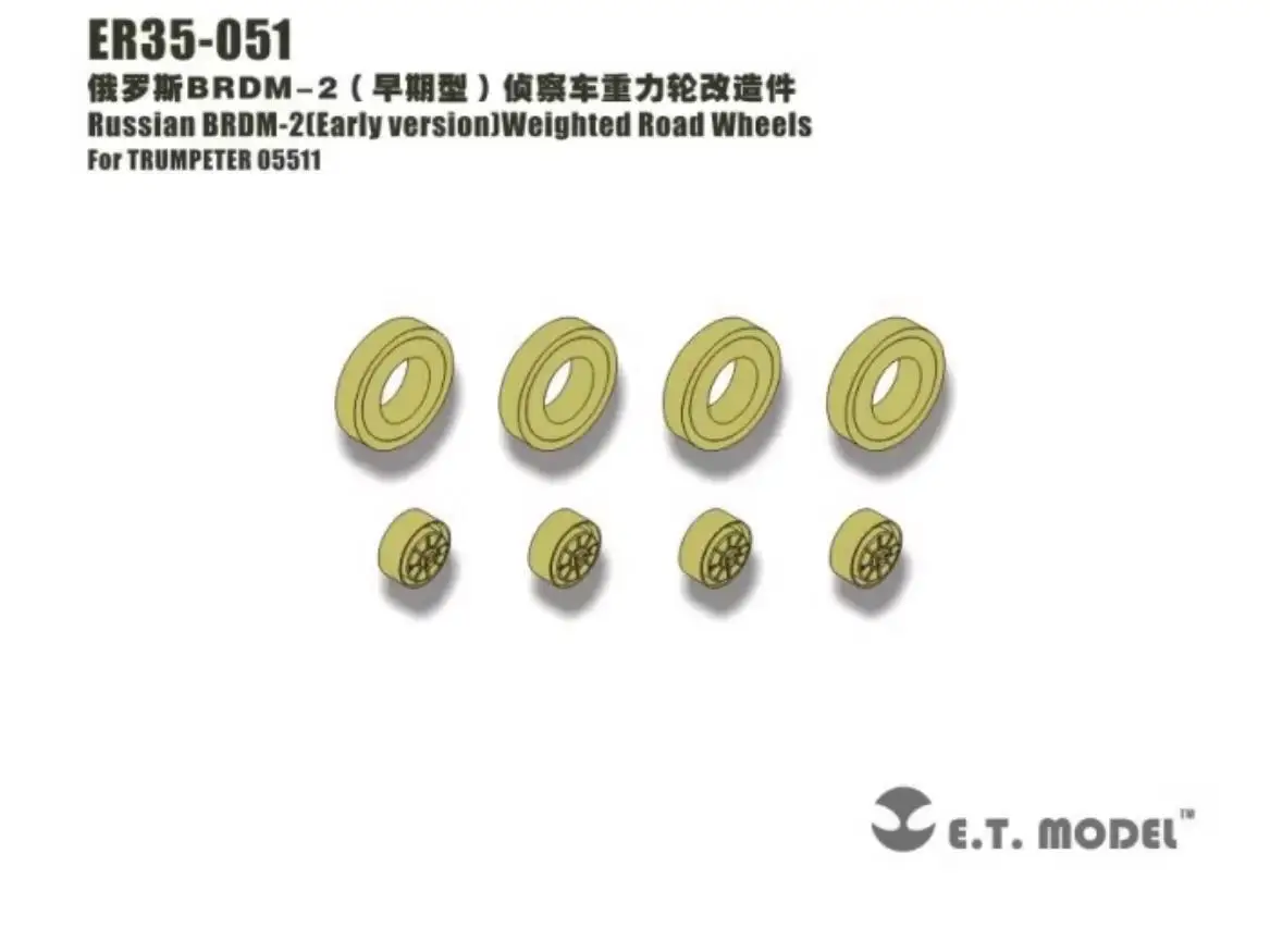 ET модель ER35-051 1/35, русская версия, обновленные полимерные колеса APC