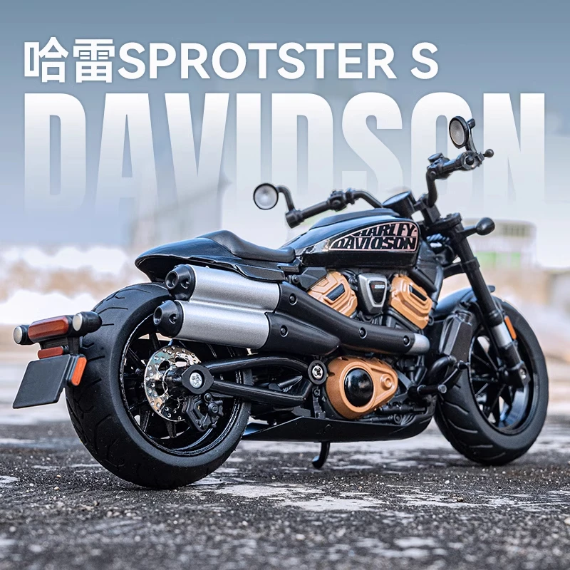 1:12 Harley SPORTSTER S Модель гоночного мотоцикла из сплава литая уличная спортивная модель мотоцикла детская игрушка подарок M41