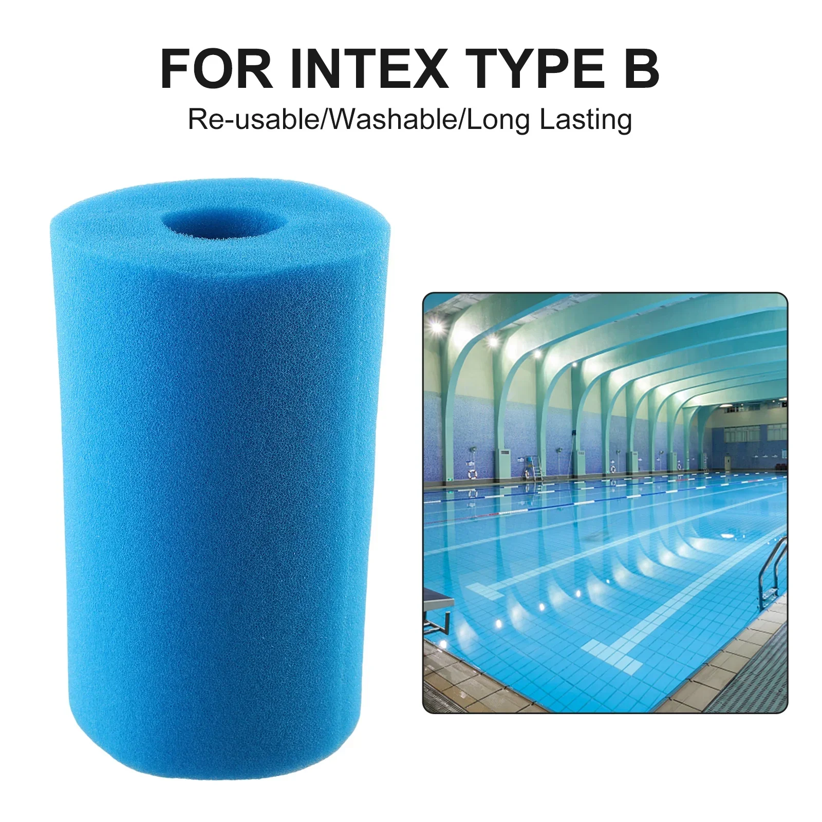 Для Intex Type B фильтрующая губка профессиональная многоразовая губка фильтрующая пена для бассейна моющаяся 14,5*4,5*25,4 см (art.: 3920c4e231f53) - 3920c4e231f53