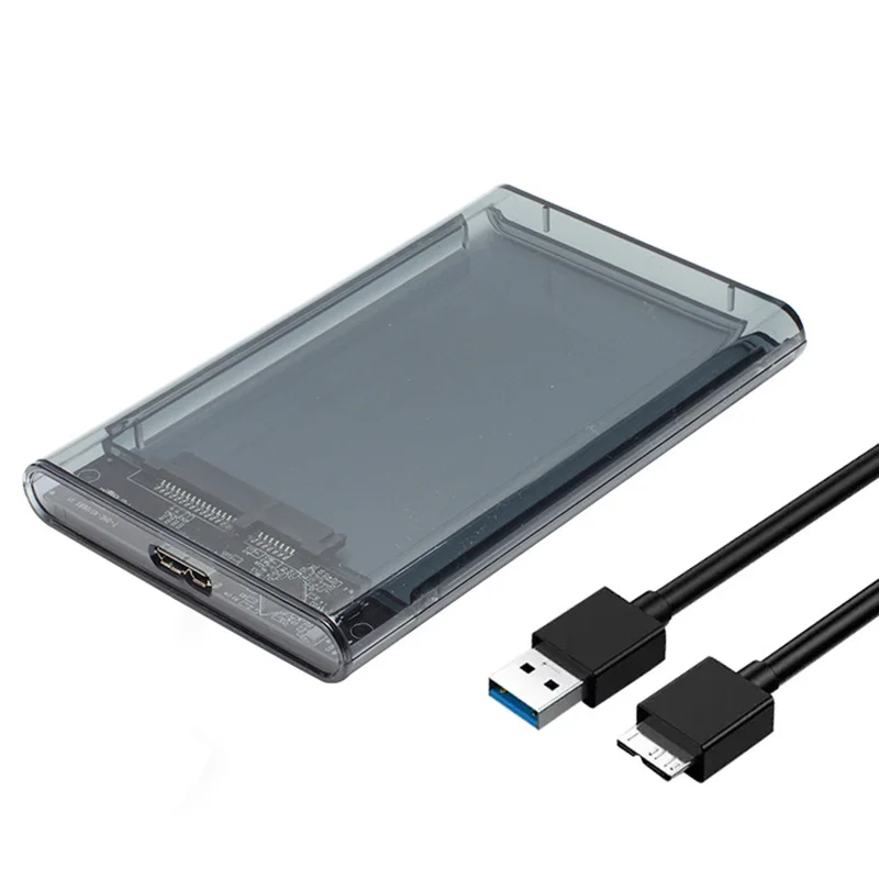 HUSB 3,0 Type C Дисковая коробка Внешний корпус жесткого диска Высокоскоростной USB 3.0 T-C 2.5 Для SATA SSD Адаптер корпуса внешнего жесткого диска Новый