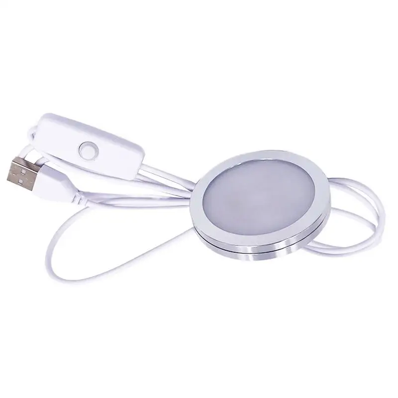 Светодиодные светильники с шайбой, USB алюминиевый корпус, светильник для шкафа, новинка, освещение под счетчиком, настенные светильники для спальни, кухни, гостиной