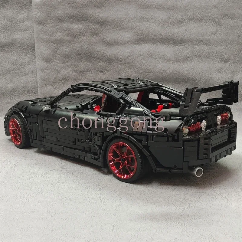 Фото MOC-62982 Черный классический гоночный автомобиль MK4, модель строительного блока 3804, детали MOC, креативный подарок для мальчиков, детская игрушка на день рождения №5