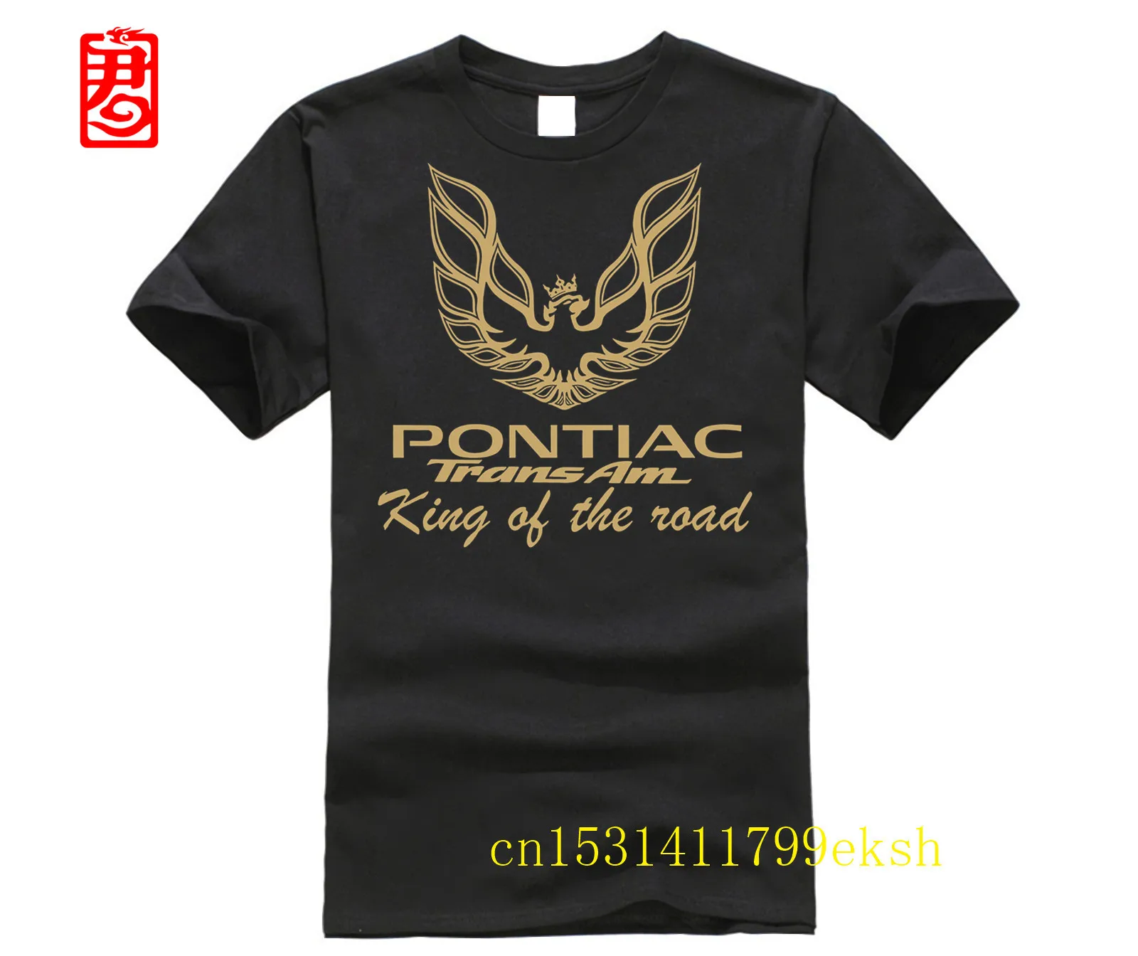PONTIAC-FIREBIRD-TRANS-AMKing-of-the-Road-Футболка-Homme HOT-gift