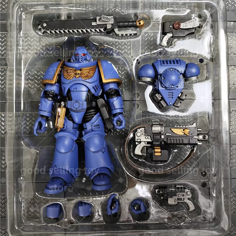 Фото [В НАЛИЧИИ] JOYTOY Warhammer 40K 1/18 Фигурки Ultramarines Intercessors V4 Аниме Модель игрушки Рождественские подарки для детей №2
