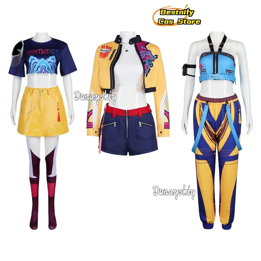 КосплейCos Hunters Superstar Lumi Mira Zoe Косплей Костюм Аниме Ролевая игра KPop Demon Полный комплект Групповой костюм для девочек Женский Хэллоуин D (art.: 3920cffd653ff) - 3920cffd653ff
