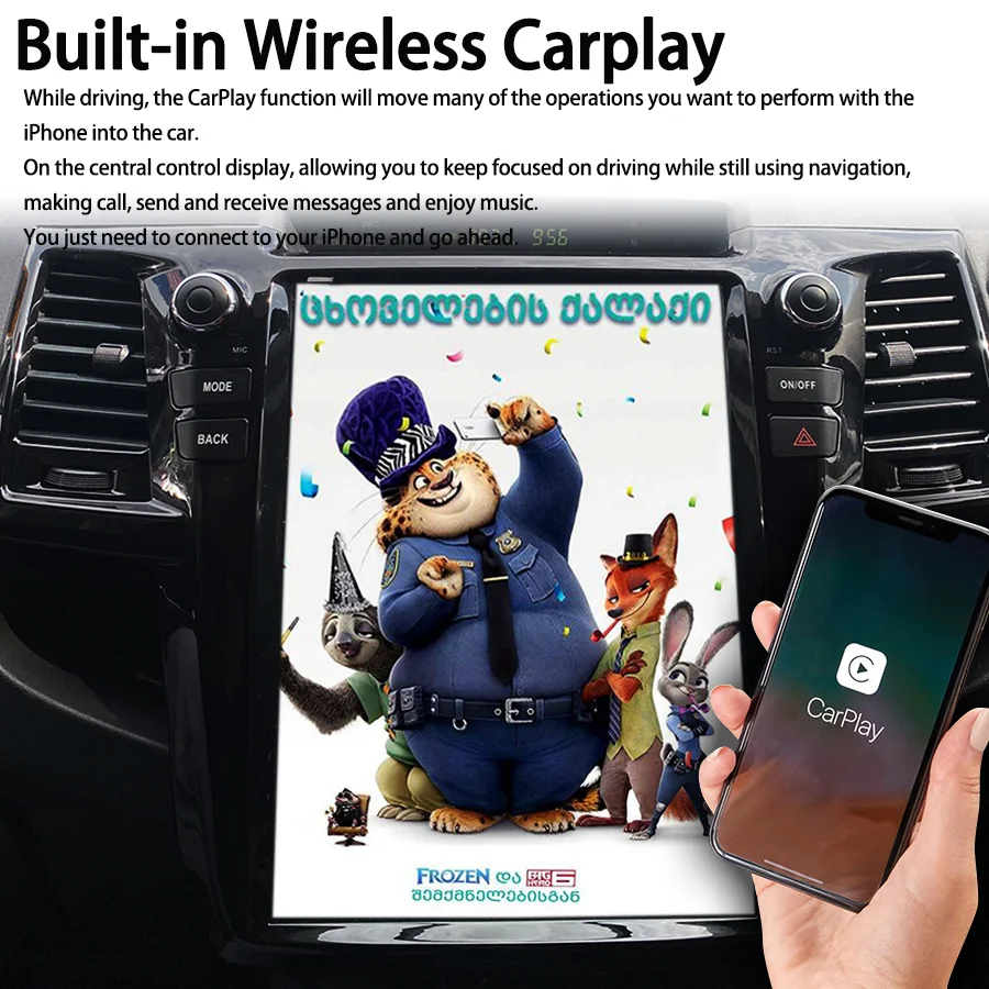 Фото 12,1 дюймовый Android 13 Tesla экран для TOYOTA Fortuner HILUX Revo 2005-2014 автомобильное радио 4G LTE WIFI мультимедийное Стерео Авторадио DSP №2