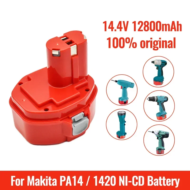 12800mAh Ni-CD 14,4 V запасная батарея для дрели makita 14,4 V BAT038BAT041 BAT140 BAT159 PSB 14,4 V PSR 14,4