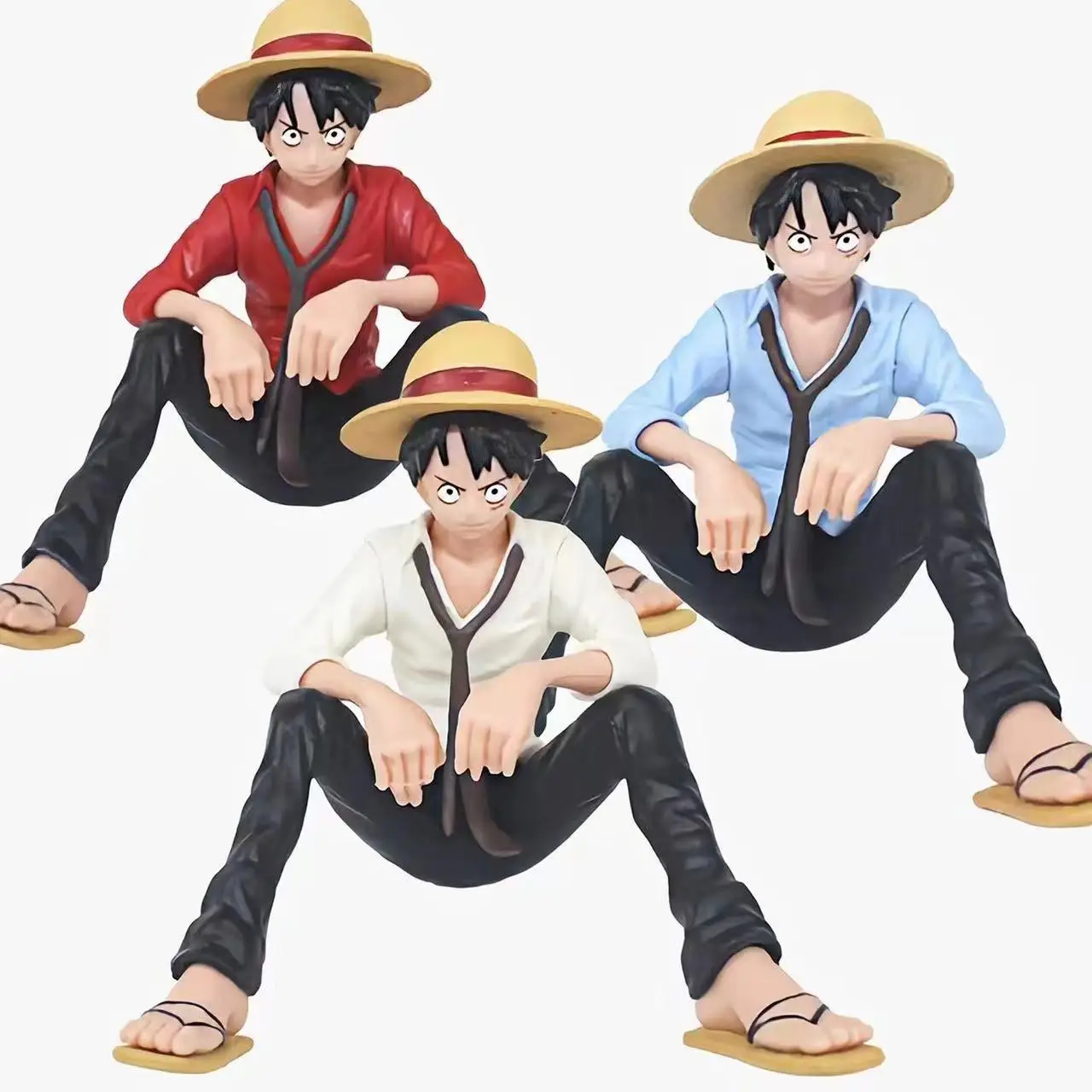 Аниме One Piece 10 см Обезьяна D Луффи фигурки модели игрушки Sabo кукла Ace торт украшение автомобиля коллекция кукол игрушка