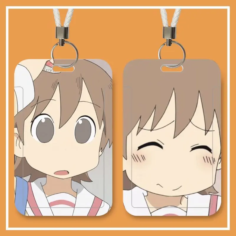Фото Моя обычная аниме-фигурка Aioi Yuuko Shinonome Nano Naganohara Mio Kawaii, защитный чехол для карты кампуса с мультяшным рисунком №5