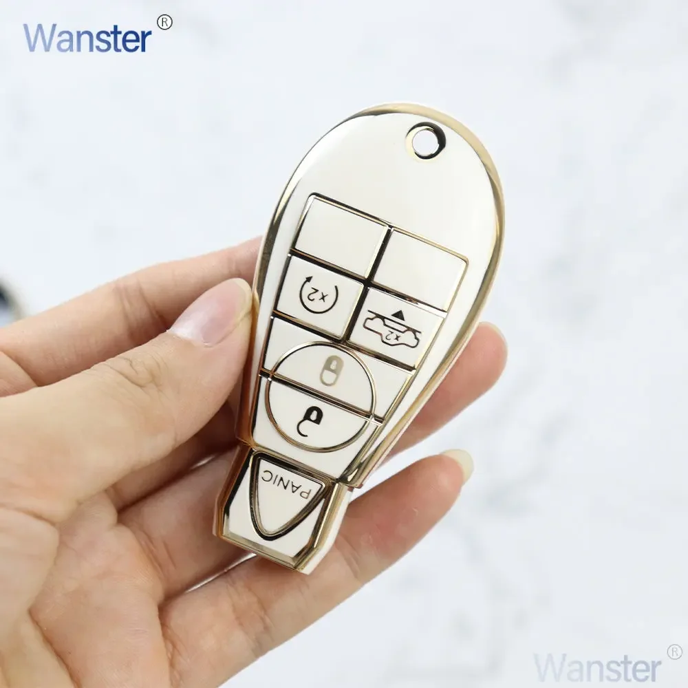 Чехол для автомобильного ключа из ТПУ с 5 кнопками для Chrysler Town & Country Jeep Grand Cherokee Dodge Magnum Durango Smart Remote Key
