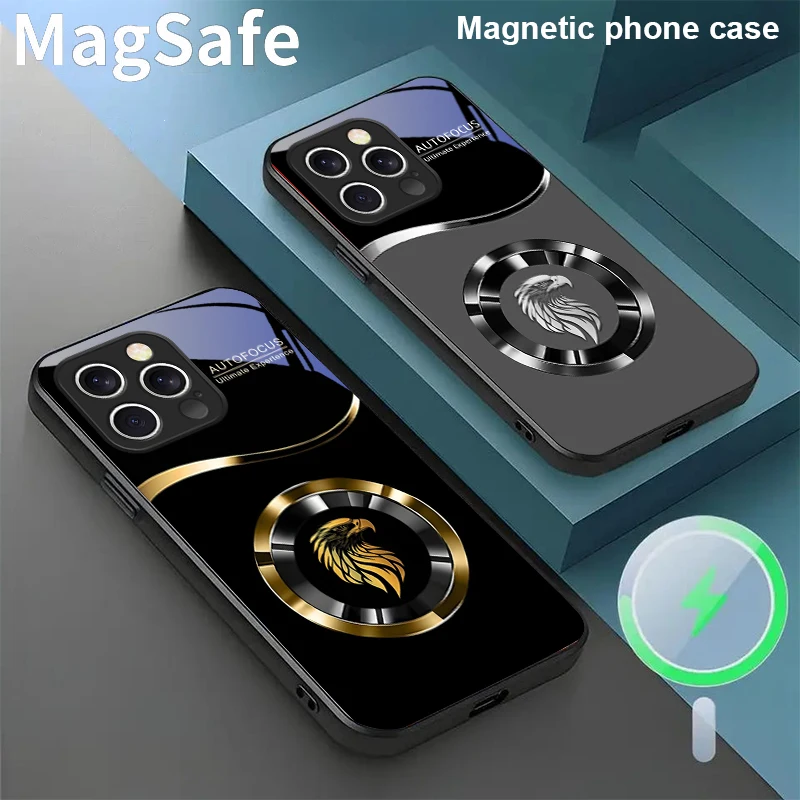 Розовый чехол для телефона с мультяшной головой орла для iPhone 16E 15 Pro 14 13 Plus 12 mini 11 15Pro 14Max XR Xs X 7 8 16Plus 16 E Magsafe Glass
