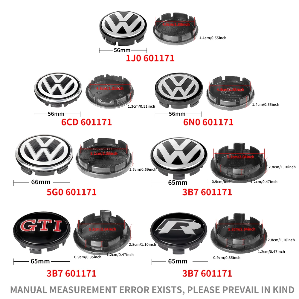 Фото 4 шт./комплект, аксессуары для VW Volkswagen Golf 1J0601171 6CD601171 №5