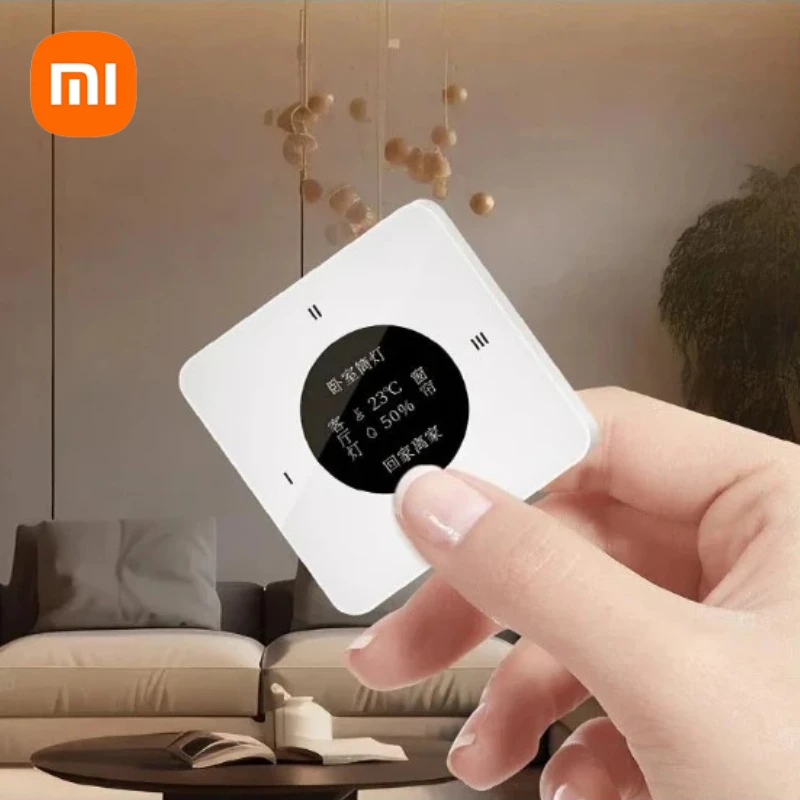 Беспроводной переключатель Xiaomi Linptech для умного дома, датчики температуры и влажности, работающие с приложением Mijia, беспроводной дистанционный настенный переключатель