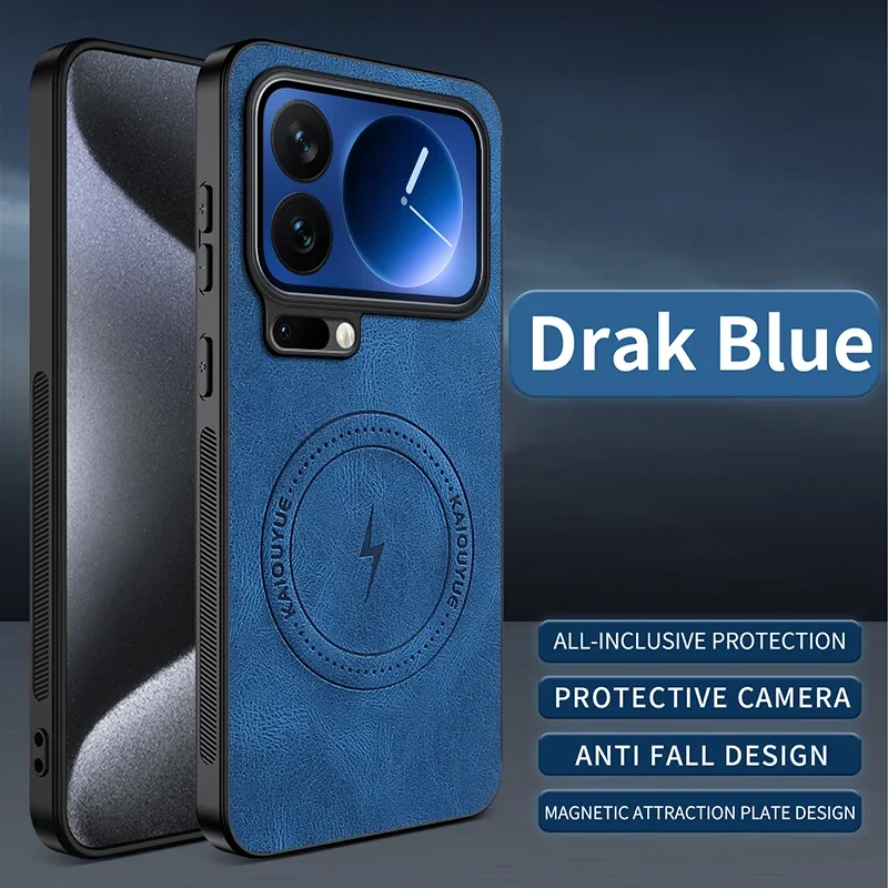 Чехол для Xiaomi 17 Pro Max, роскошный чехол из овечьей кожи Magsafe, матовый магнитный чехол для Xiaomi Mi 17 pro, бампер с защитой от падения