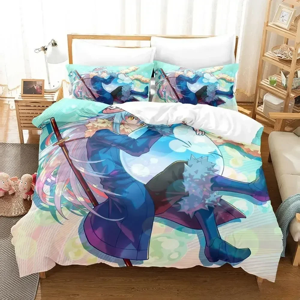 Новый комплект постельного белья Rimuru Tempest Single Twin Full Queen King Size, комплект постельного белья для взрослых и детей, комплекты пододеяльников с 3D принтом, аниме Kawaii