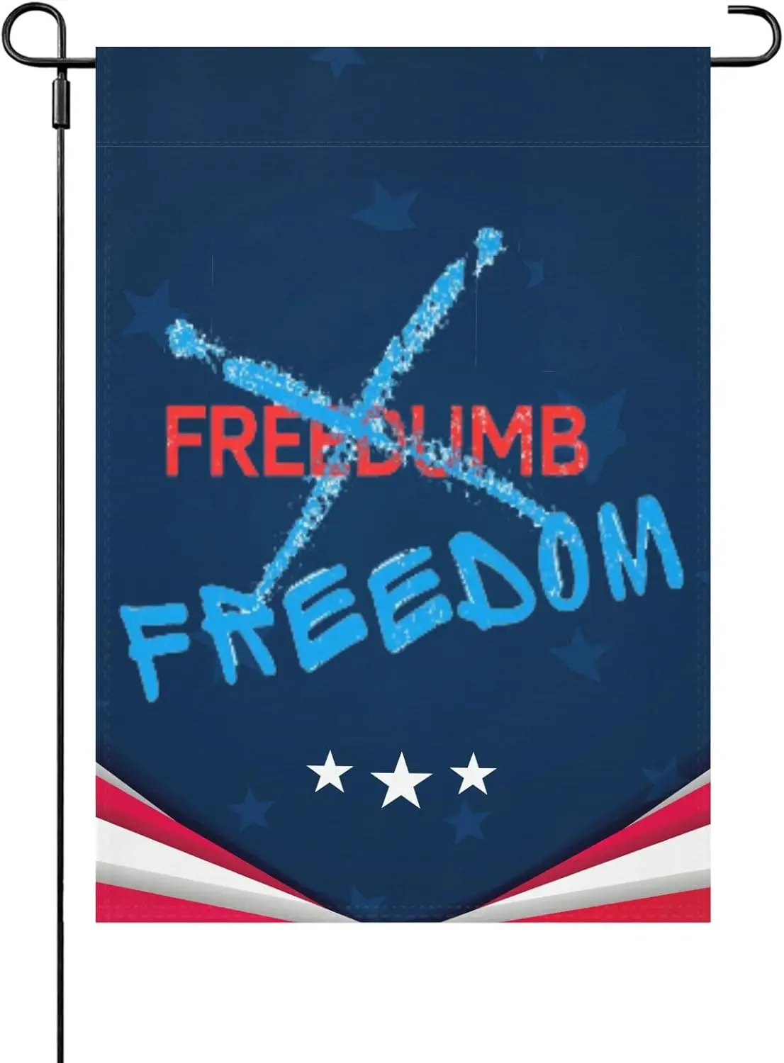 Садовые флаги премиум-класса Freedumb Freedom, 12x18, двухсторонний забавный садовый баннер для газона
