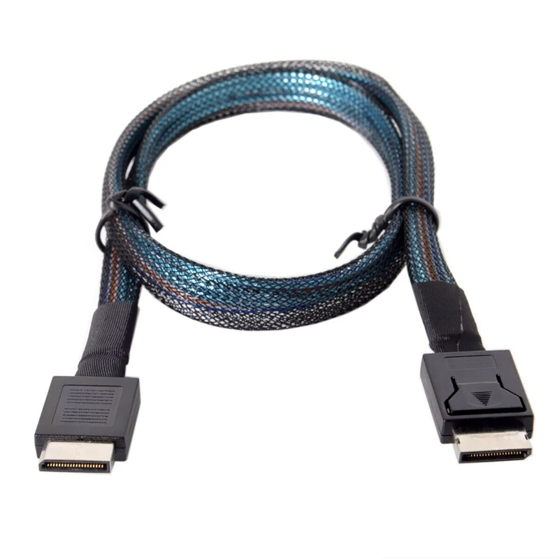 Фото Высокоскоростной кабель для передачи данных OCuLink PCIe SFF 8611 до SFF 8611 для сервера HDD, 24 Гбит/с, NVMe HBA карта, кабель для жесткого диска №4