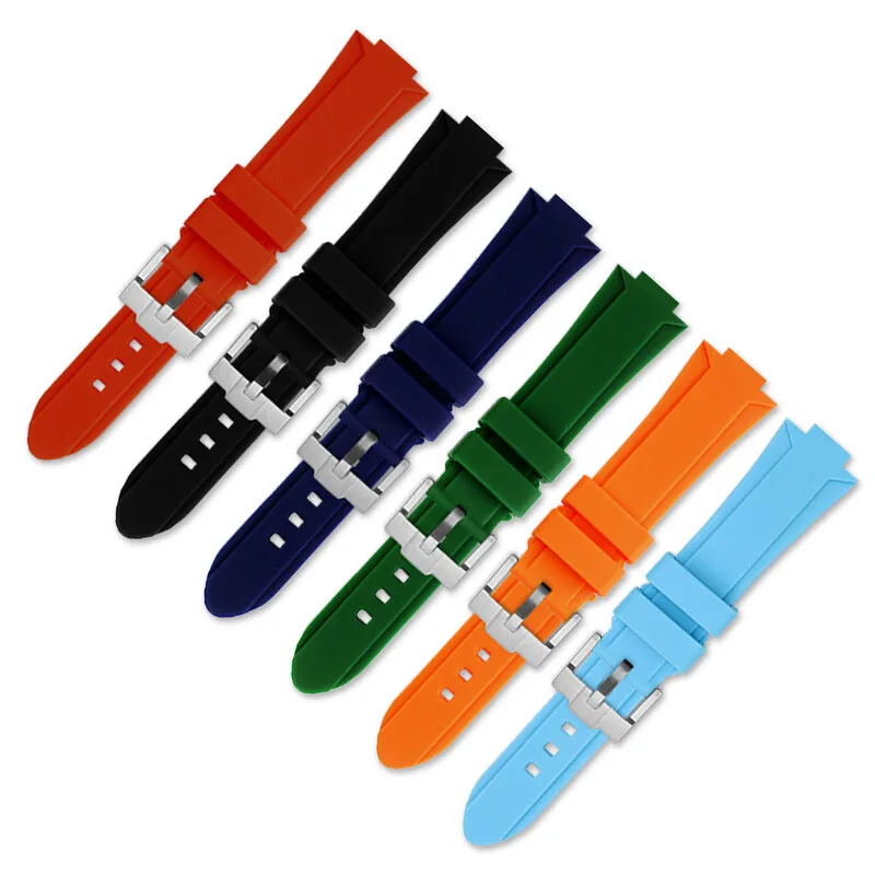Мужской силиконовый ремешок для Casio EFR-S108D EFS-S570 ECB-10YDC ремешок для часов, модифицированный с выступающим резиновым ремешком для часов (art.: 3920c8a33c058) - 3920c8a33c058