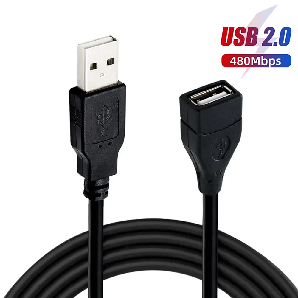 Кабель-Удлинитель USB 2,0 для передачи данных, 1 м