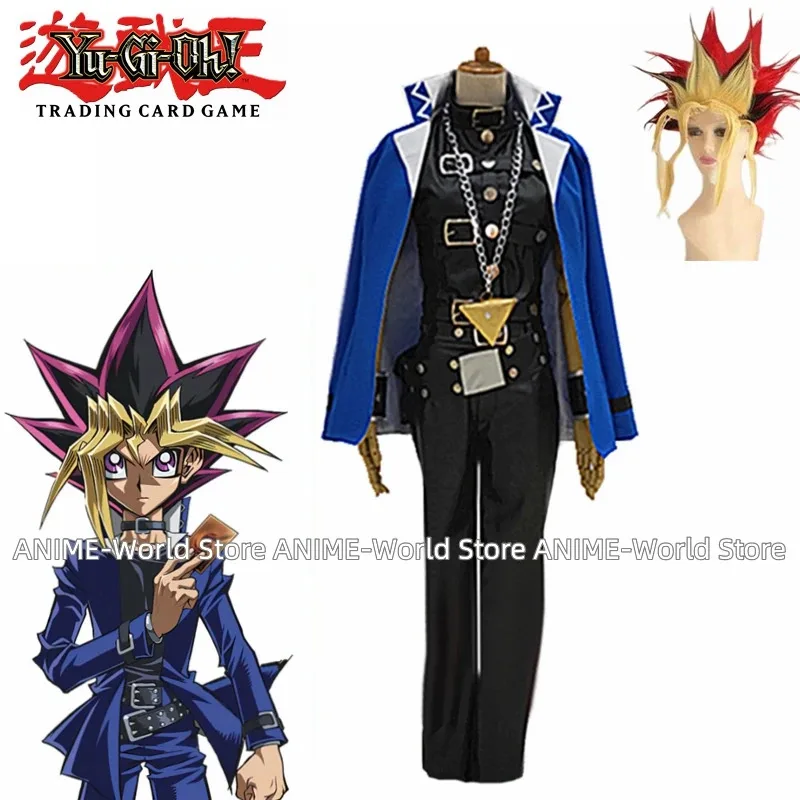 Аниме Yu Gi Oh Muto Yugi Mutou Косплей Костюм на заказ Хэллоуин Карнавальный костюмxw