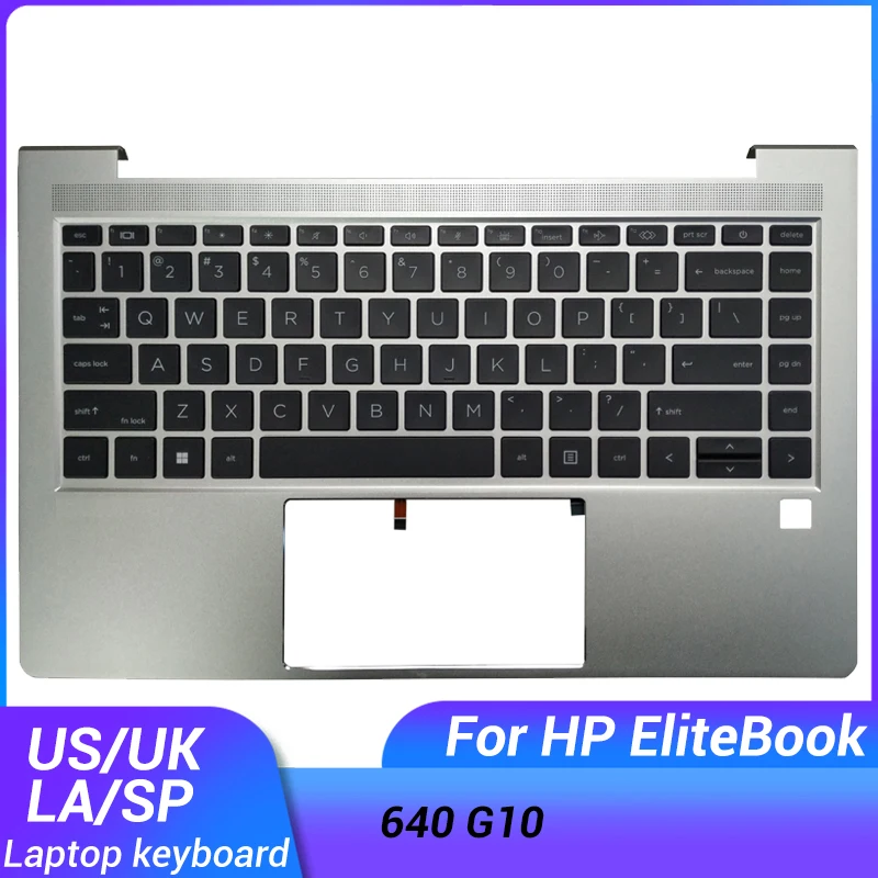 Новинка для HP EliteBook 645 G10 640 G10, латинская/испанская/американская/британская клавиатура, упор для рук, верхняя крышка, чехол с подсветкой
