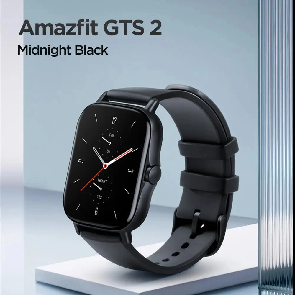 Смарт-часы Amazfit GTS 2, водонепроницаемые 5 АТМ, AMOLED-дисплей