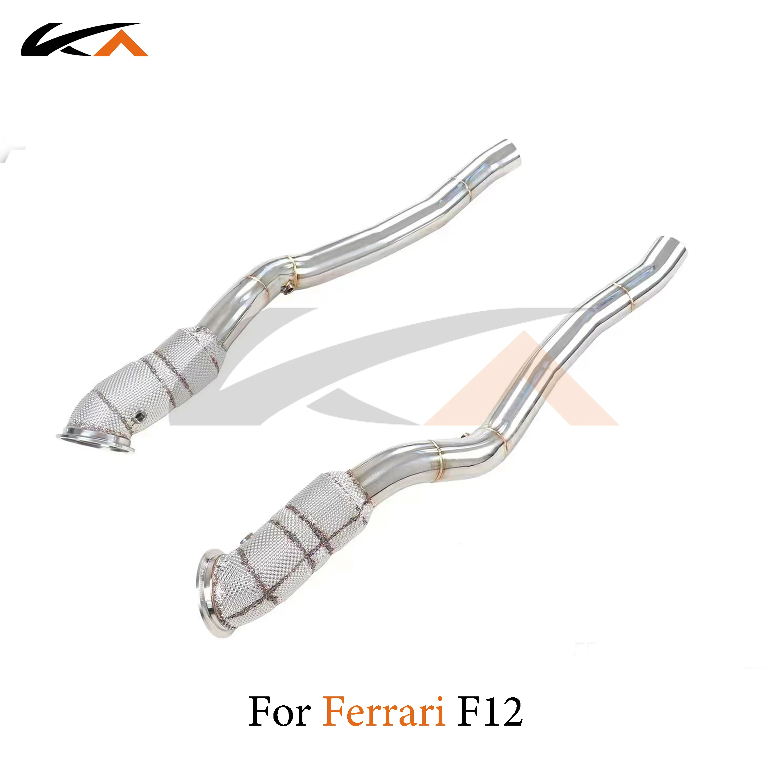 KA тюнинг выхлопной трубы из нержавеющей стали для Ferrari F12 6,3L, автозапчасти, тепловой экран, кошачий
