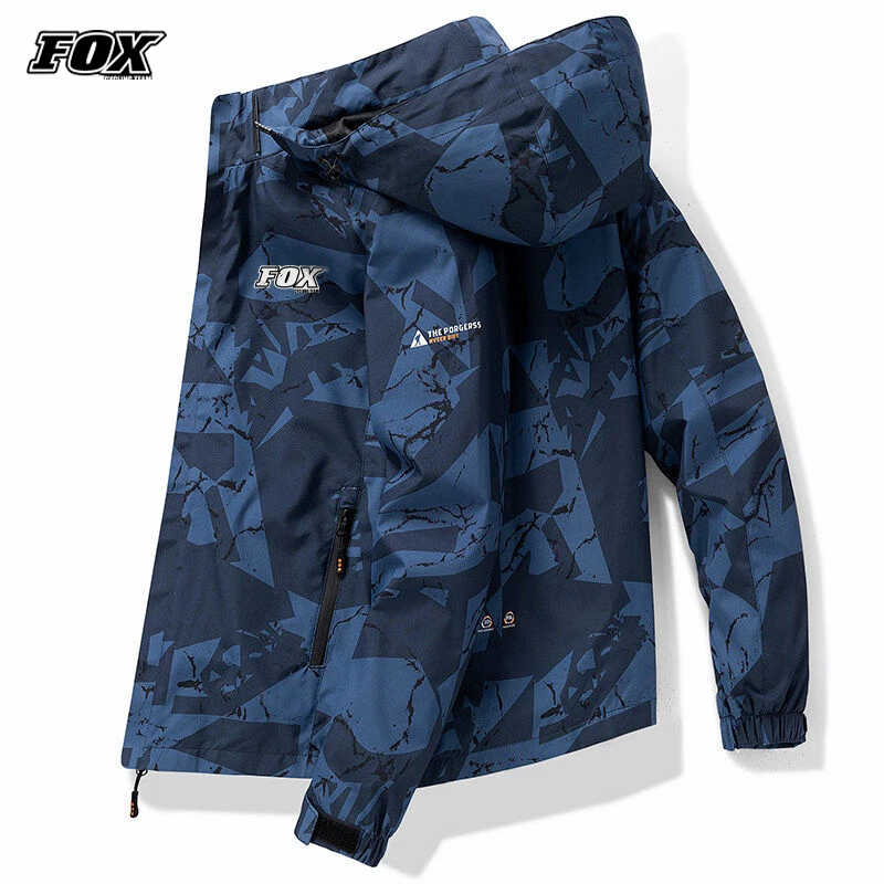 Фото FOX Велоспорт команда Capa De Chuva Motoqueiro Impermeavel Men MTB велосипед Мотокросс водонепроницаемая куртка Мужская Уличная походная Толстовка №3