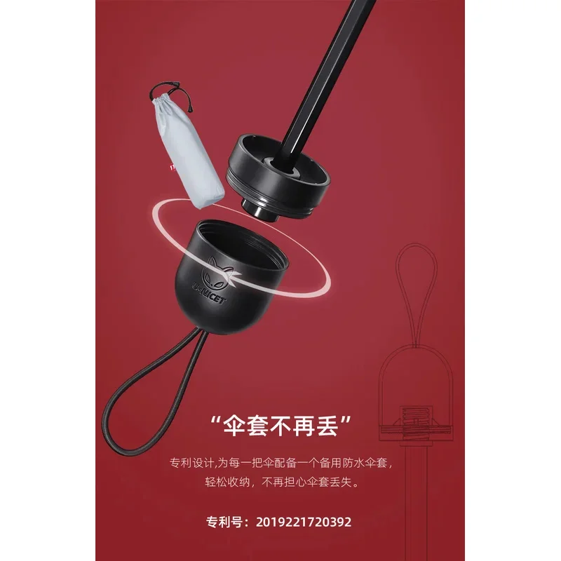 Фото Аниме Tian Guan Ci Fu Hua Cheng Xie Lian Студенческая мода Складной зонт от дождя Солнечный черный клейкий зонт для косплея NM110 №5
