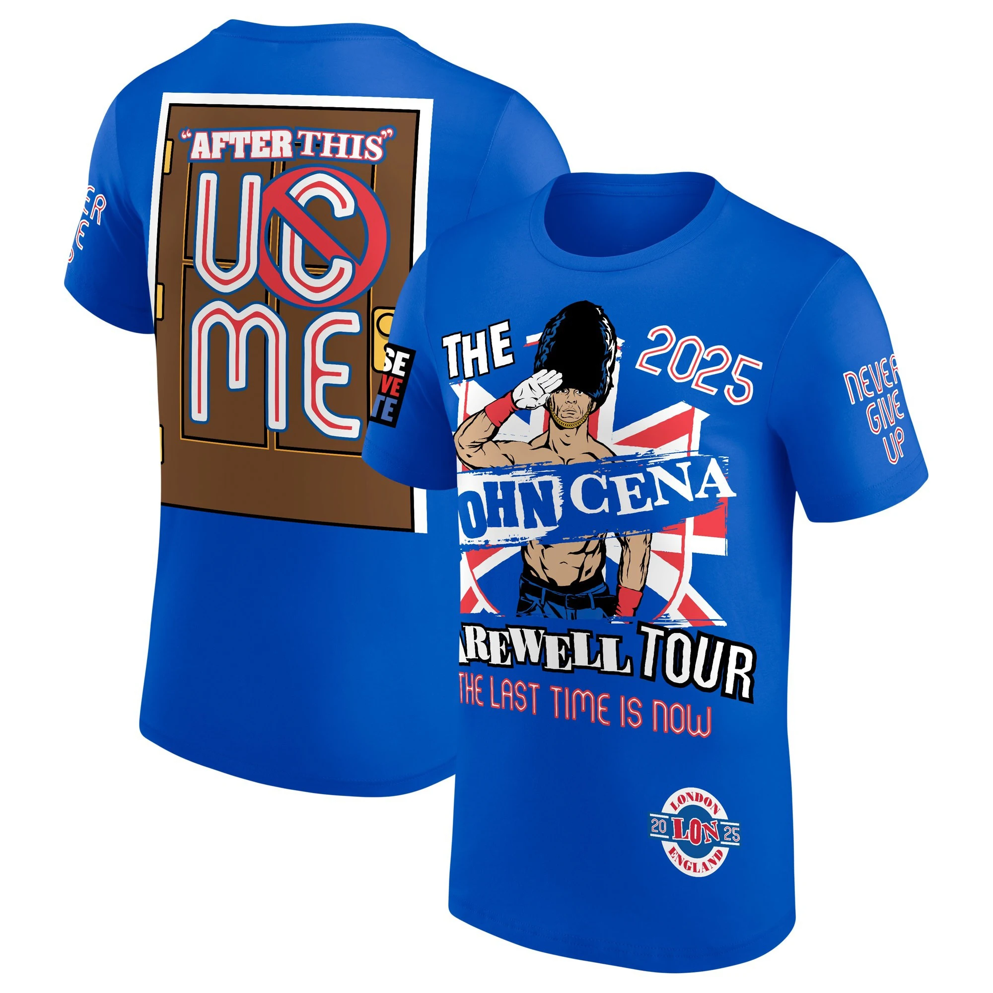 Мужская синяя мужская футболка John Cena Farewell Tour, летняя женская футболка с короткими рукавами, новая спортивная детская одежда, топ