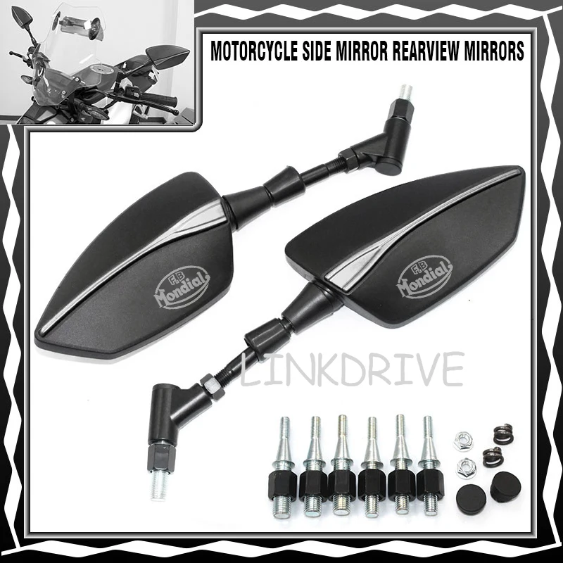 Плоский гусеничный трос 125 Track125 Kaca Spion Samping Sepeda Motor