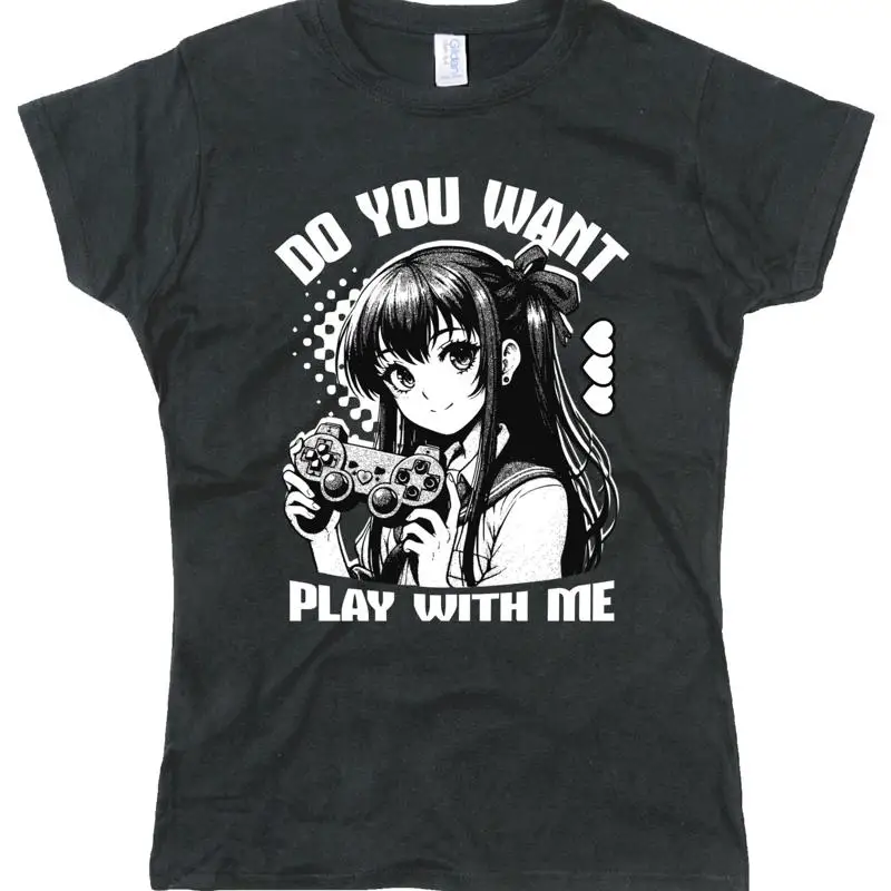 Femmes Drôle Joueur Console Rétro Femelle Compatible Avec Drôle Coton T shirt